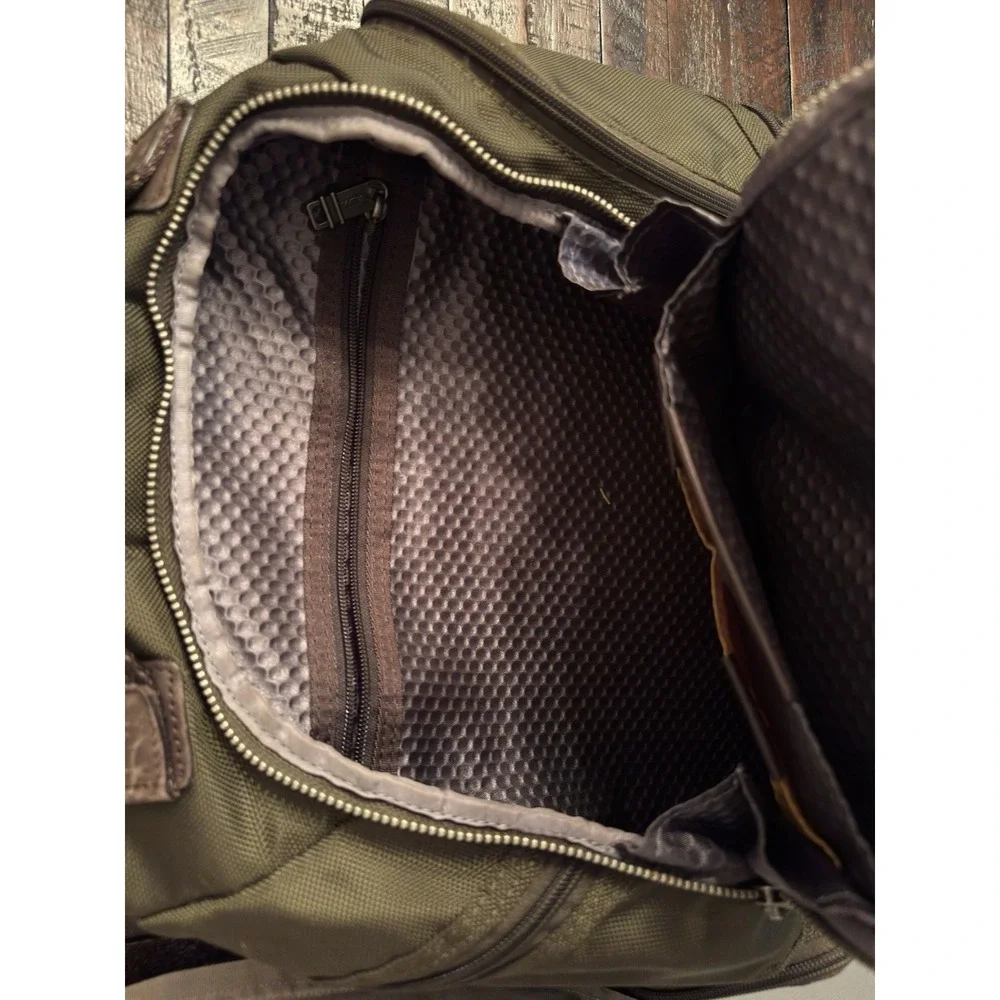 Tumi Alpha Bravo Kingsville Deluxe Backpack - Green - Ripped